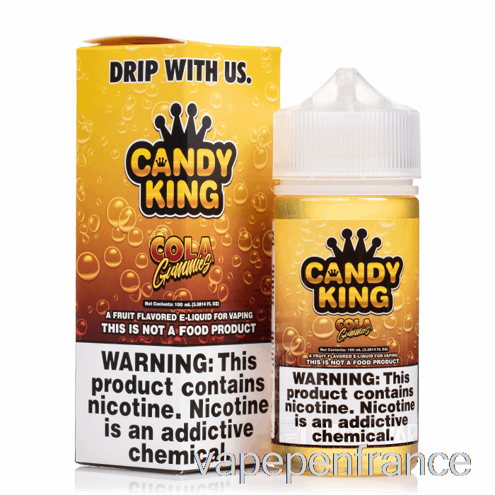 Bonbons Au Cola - Candy King - Stylo Vape 100 Ml 3 Mg